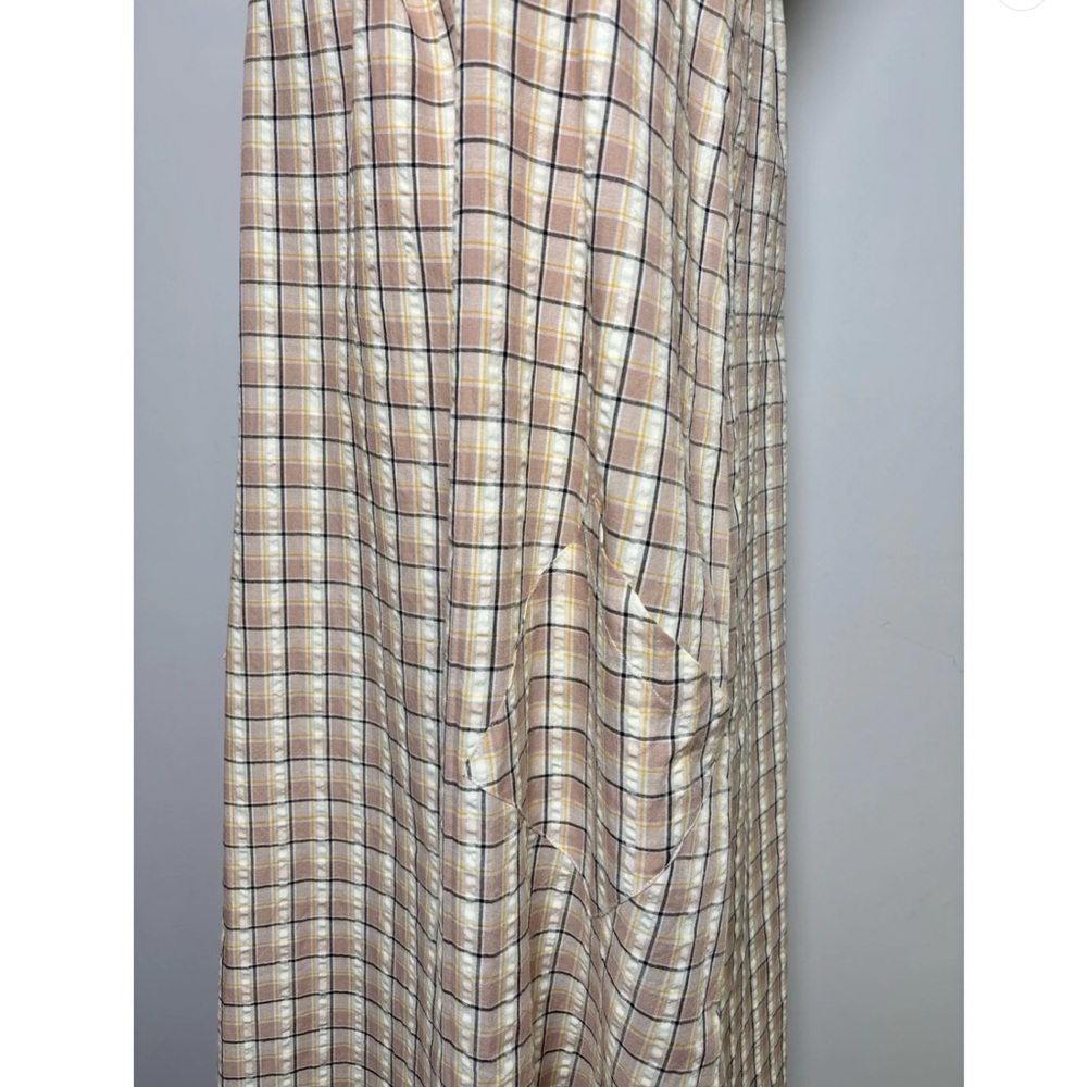 sundays Geo Midi dress Beige Size Medium NWTS - Picture 7 of 9